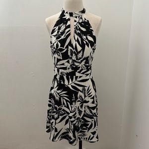 Express Black & White Floral Summer Dress Size 12